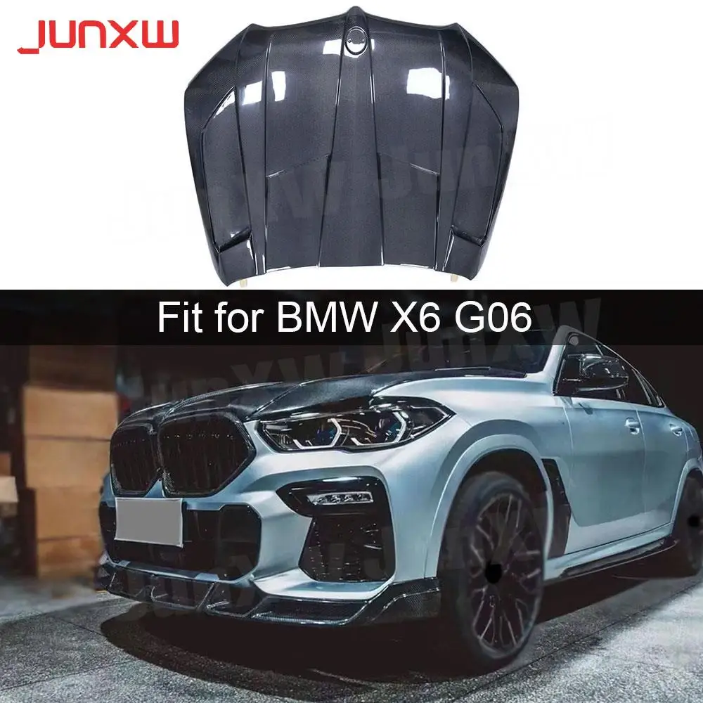 Car Body Kit Carbon Fiber Front Bumper Engine Hoods Cover Trims for BMW X6 G06 2020+ Auto Accessories Styling FRP Engine Hoods