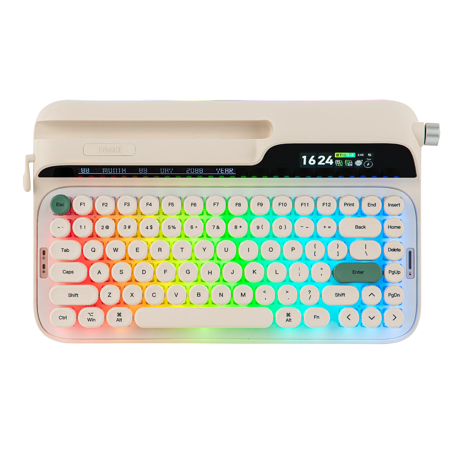 

EPOMAKER Glyph 75% ANSI US Layout Hot-Swap Tri-Mode Wireless Typewriter Mechanical Keyboard with Custom Software for PC/MAC