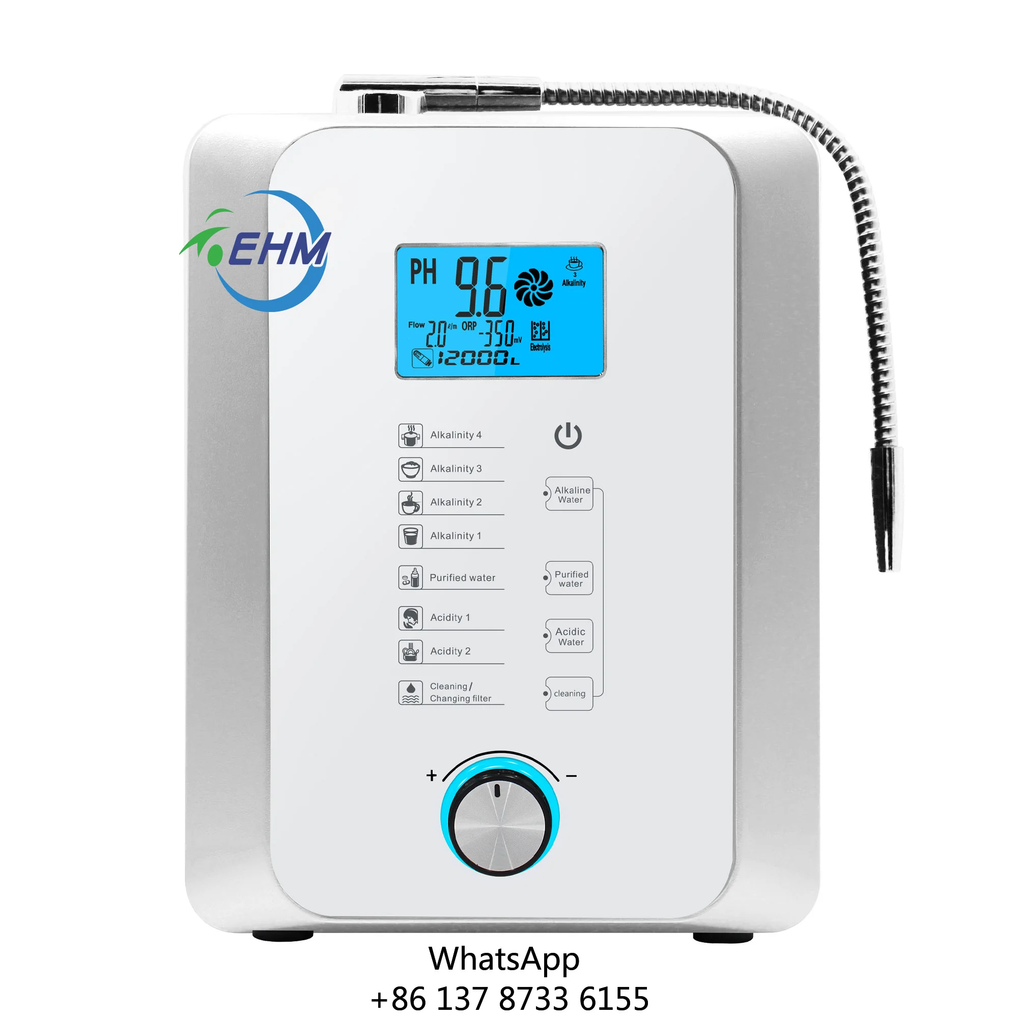 

EHM Water Machine Electric Alkaline Ionizer With 7 Levels Water Hydrogen Water Machine