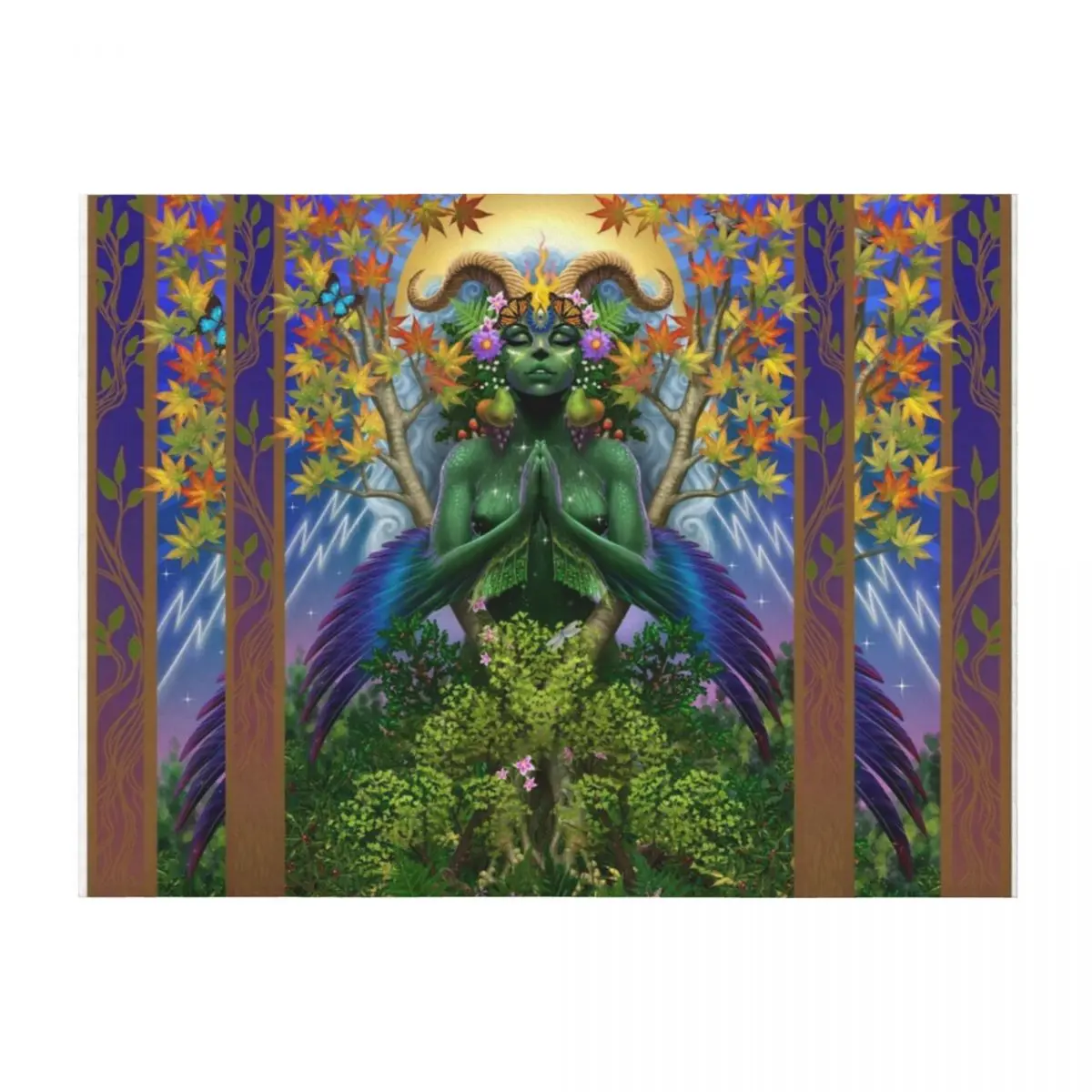 

Holy Gaia Throw Blanket Comforter funny gift Bed Fashionable for babies Blankets