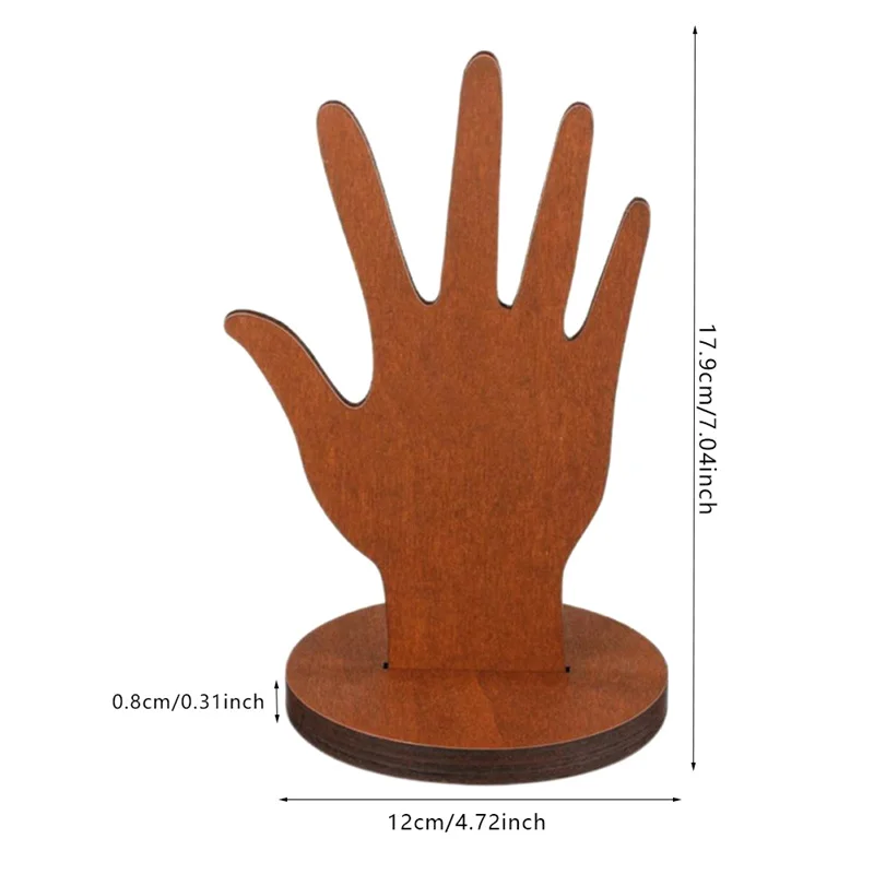 1Pcs Wooden Hand Form Bracelet Jewelry Display Stand Holder Aesthetic Jewelry Mannequin Fingers Jewelry Organizer