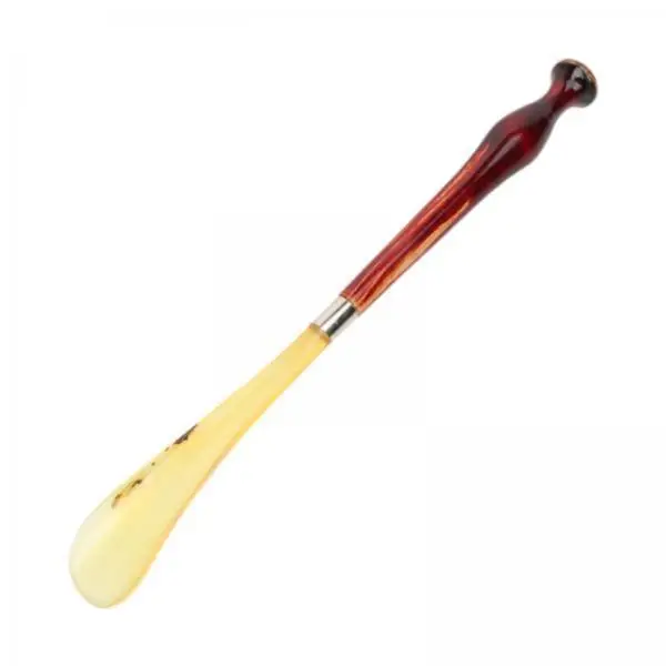 Portable Wood Shoe Horn Long Shoe Lifter Smooth Edge Footwear Aid for Elderly Business and Travel