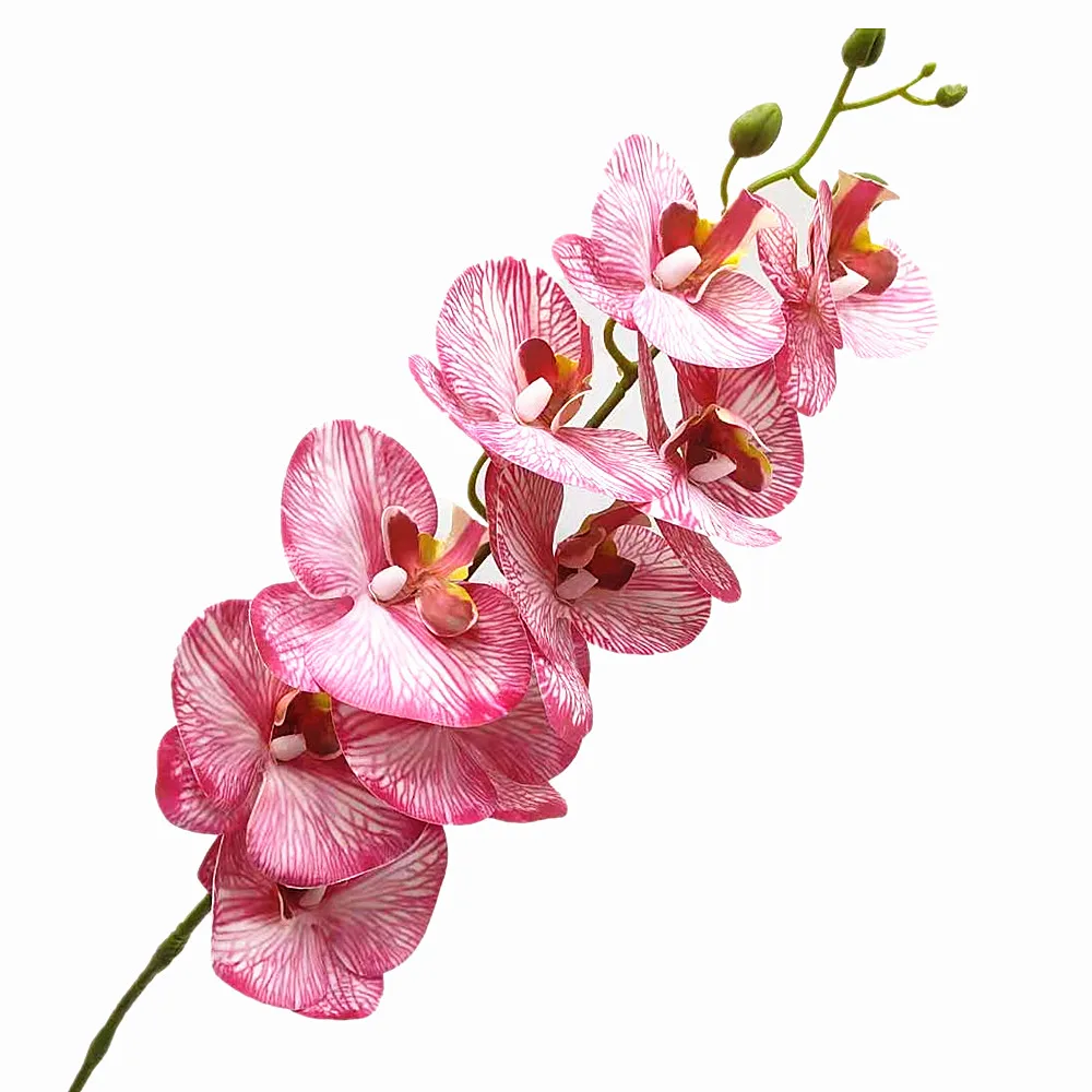 New Arrival Colors Faux Orchid Flower 9 Heads Artificial Real touch Buttfly Orchid Phalaenopsis