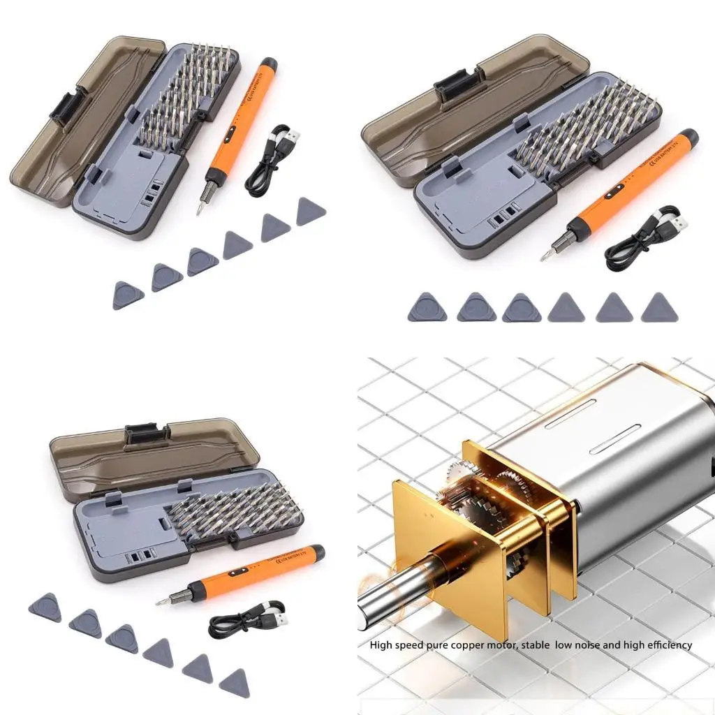 

A2BE 38 в 1 набор электрических отверток точный USB быстрая зарядка профессиональный электроинструмент для ремонта отверток