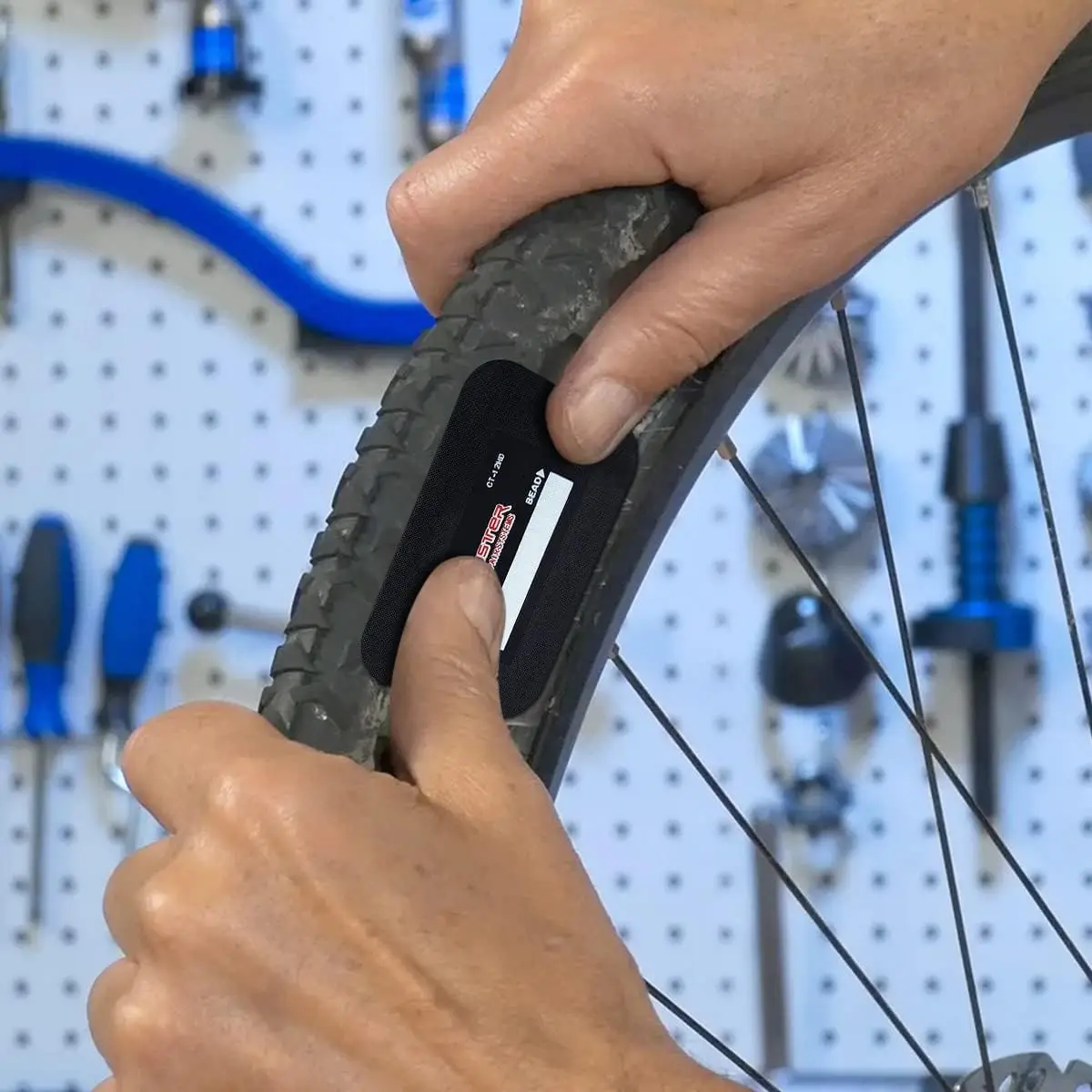 60-Piece Heavy Duty Tire Patches 2.6 x 3.2' & 3.4 x 4.8', Rubber Radial Repair Kit for Car, Truck, Bus, Tractor