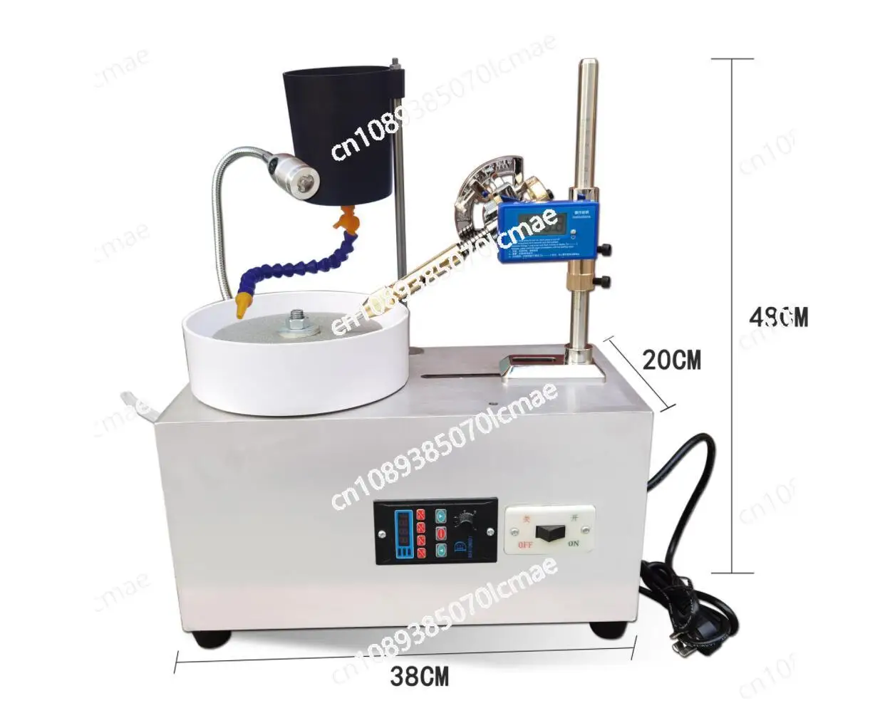 Jewelry Lapidary Faceting Machine Gemstone Grinding Machine Polishing Equipment Angle Digital Displat