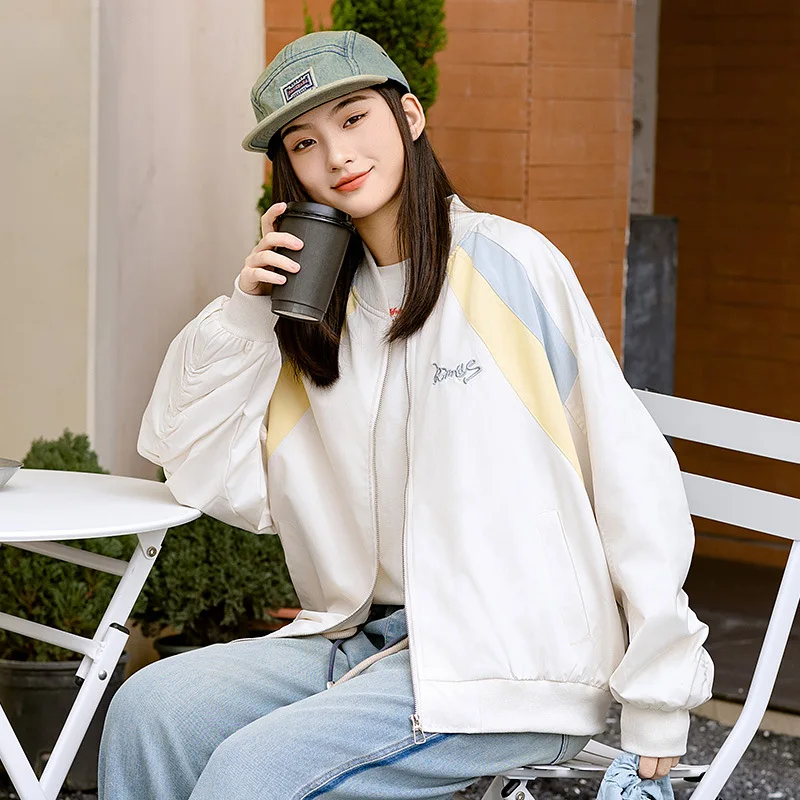 Novo sle estudante do ensino médio jaet primavera outono beisebol orm grandes crianças adolescentes faculdade sle topo na moda algodão redondo ne