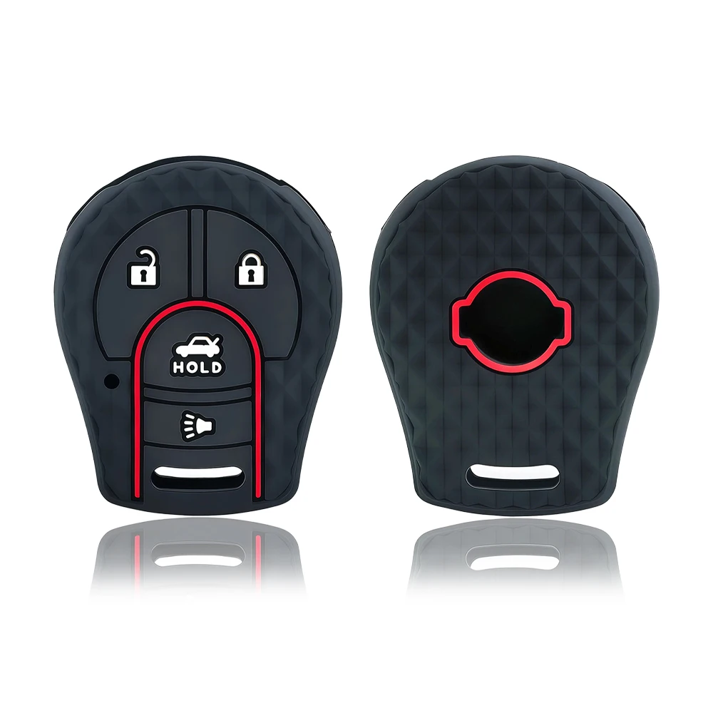 Remote 4 Buttons Car Key Silicone Case Cover Shell For Nissan Maxima Versa Altima Sentra Tiida Armada X-Trail