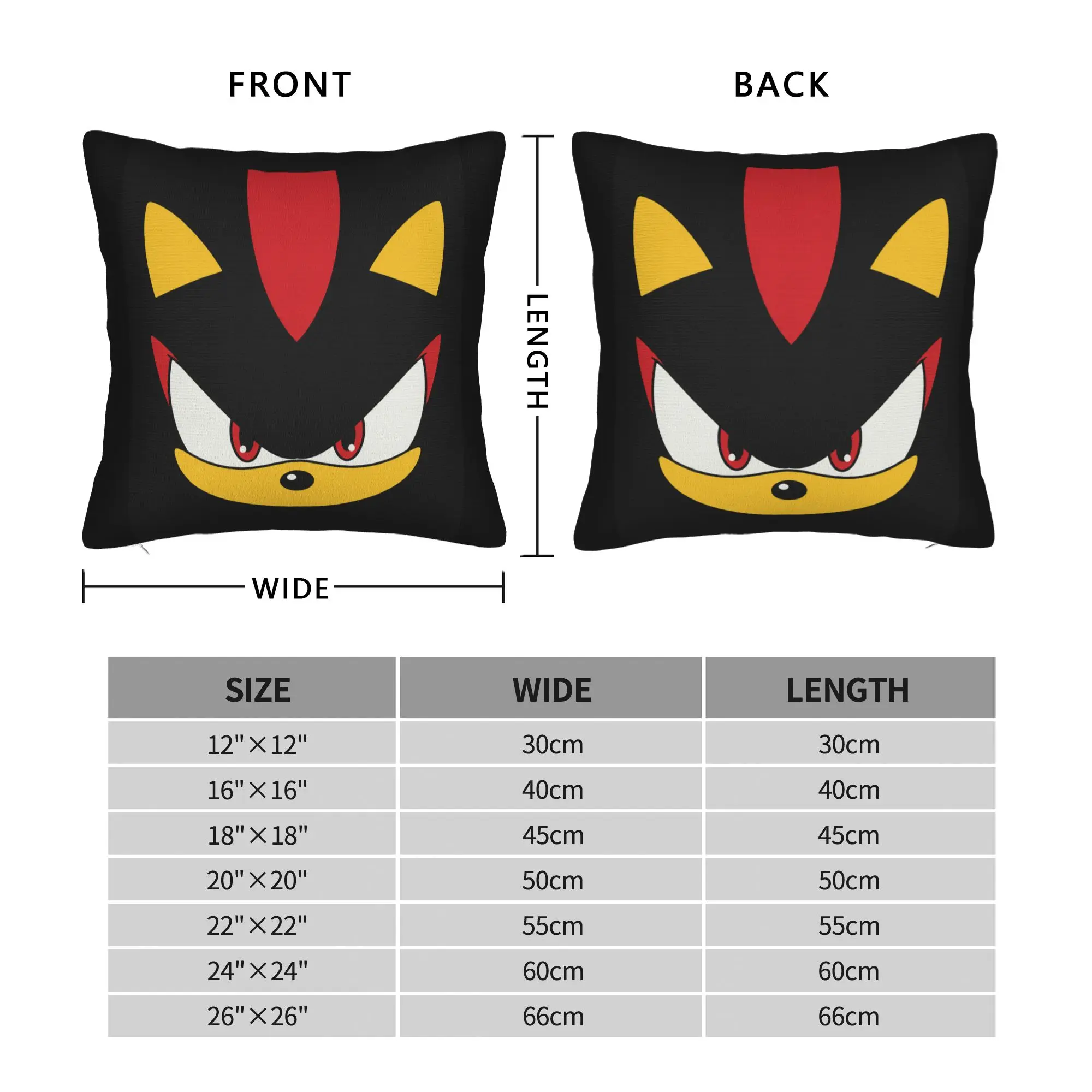 Knuckles Soniced Gaming Square Pillow Cases  Cushion Covers Funny Zippered Decorative Pillowcase for Home 40*40cm - view 3