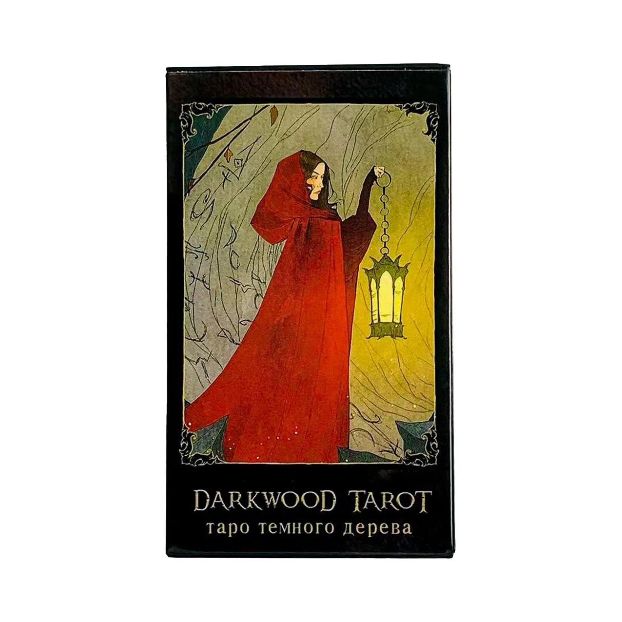 Darkwood Tarot темного дерева 78 Cards Deck Russian Visions Divination Edition Deck Board Playing Games Meditation & Party Games