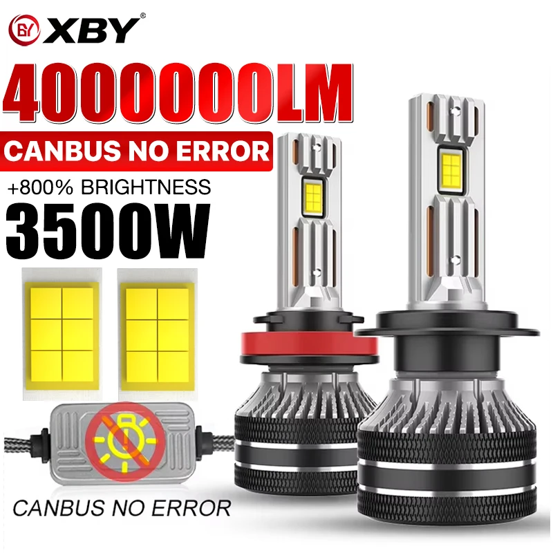 H7 H4 H11 LED Canbus Headlight Bulbs H8 H9 9005 HB3 9006 HB4 Led Lights for Car Powerful Spotlights Automobile Lamp Fog Light