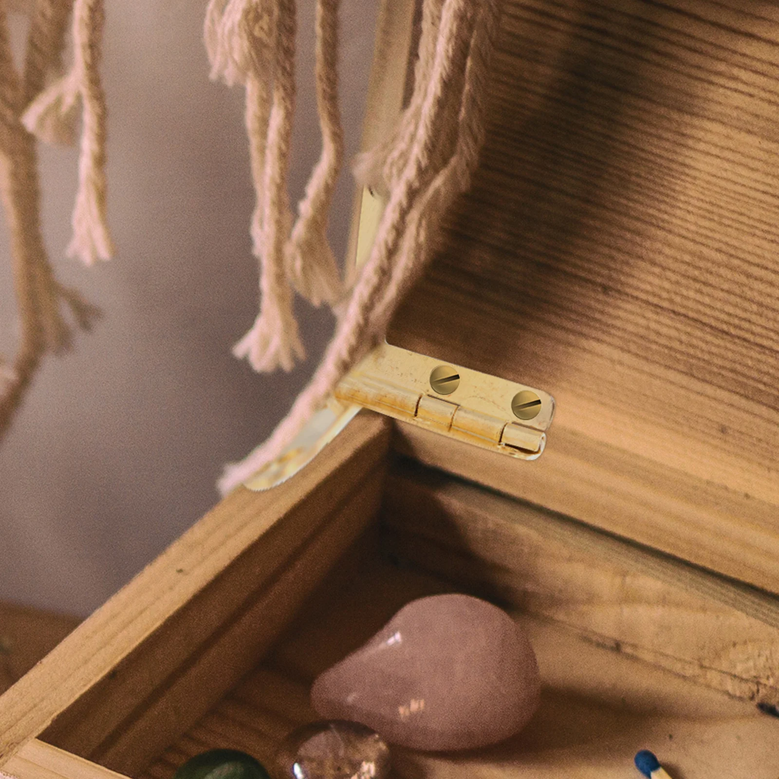 

50Pcs Decorative Metal Hinges Durable Jewelry Box Hinges Accessories for Wooden Case Gift Box Hardware Furniture Accessories