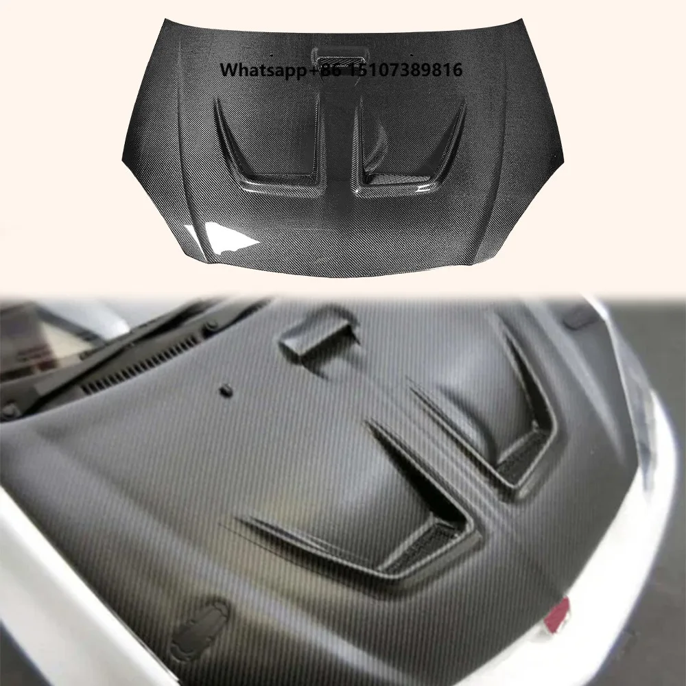 For DC5 RSX 02-06 Carbon Fiber MUG Style Front Vented Cooling Hood