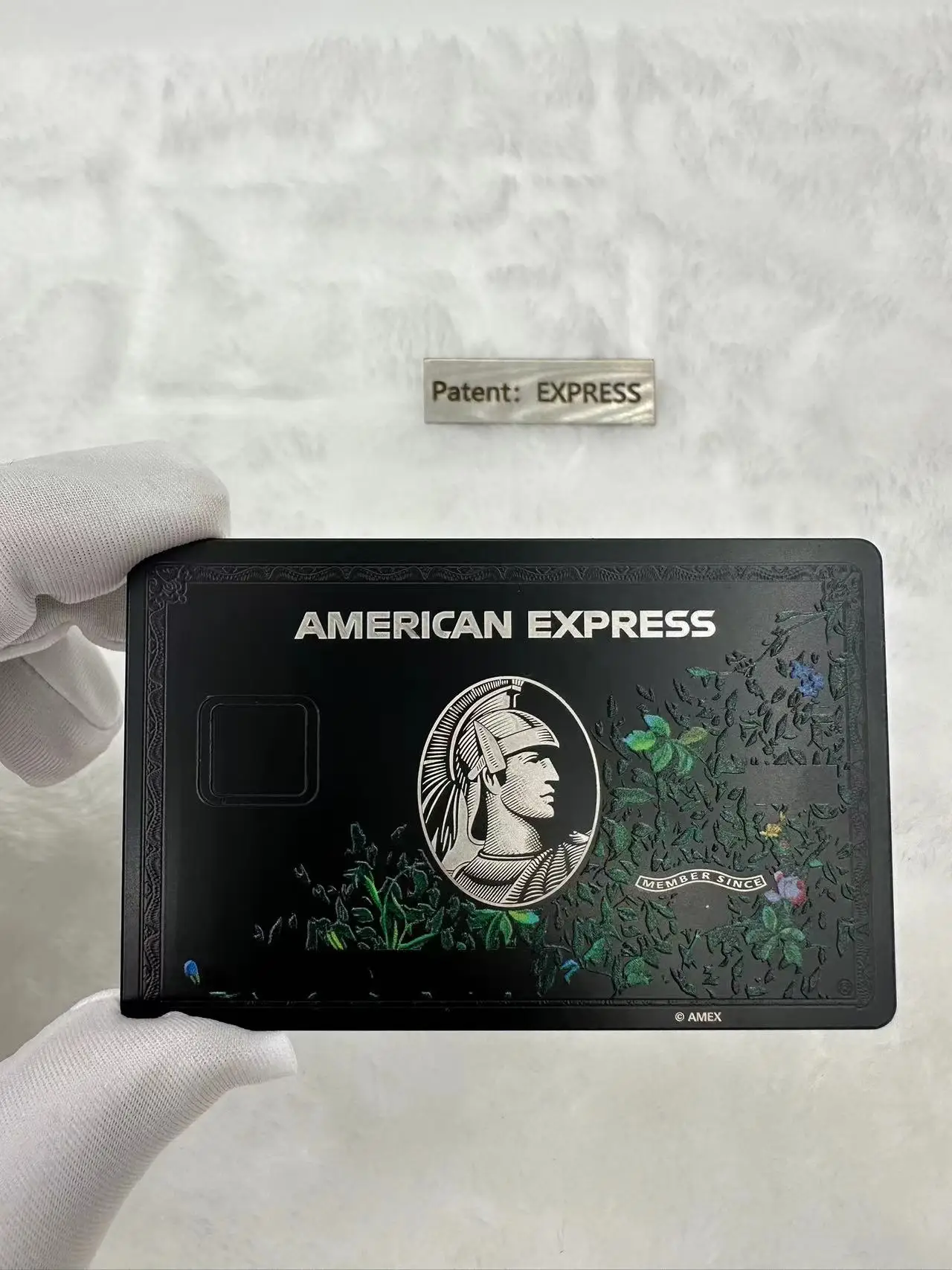 Custom personalized American Express Black Metal card joke props American Express Centurion card DIY metal card