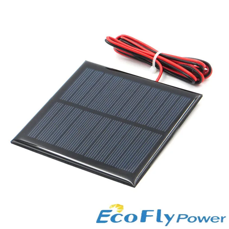 1PCS  5.5V Solar Panel 1W 1.6W 180mA 291mA With Wire Mini Solar System DIY For Battery Cell Phone Charger