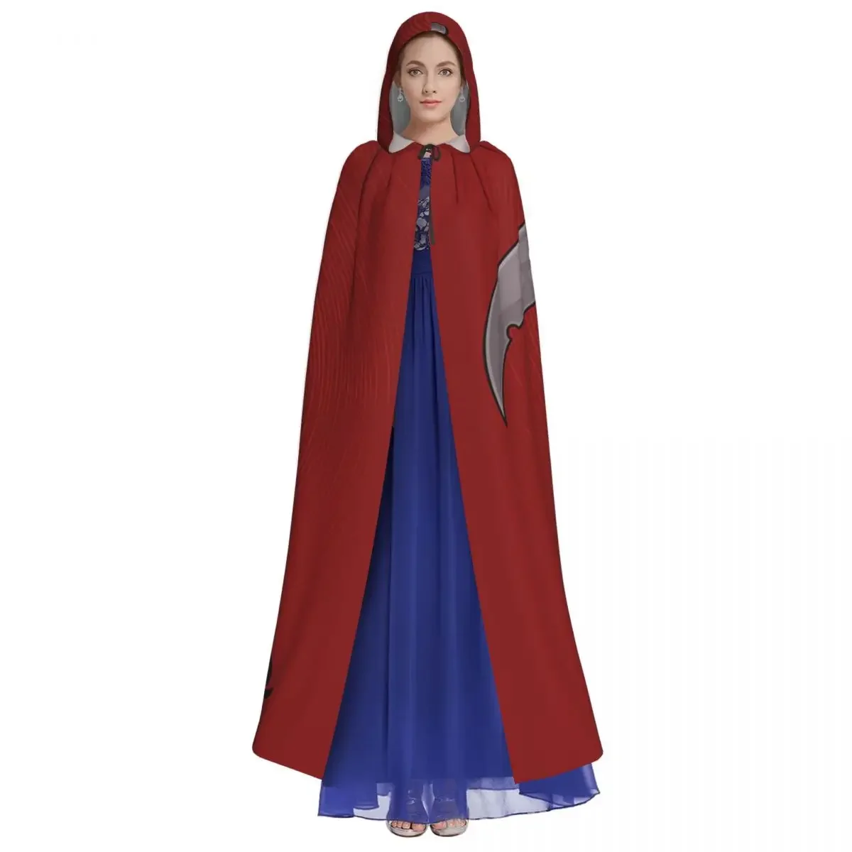 Longue Robe de Sorcellerie à Capuche pour Femme et Homme, Cosplay de ixd'Halloween