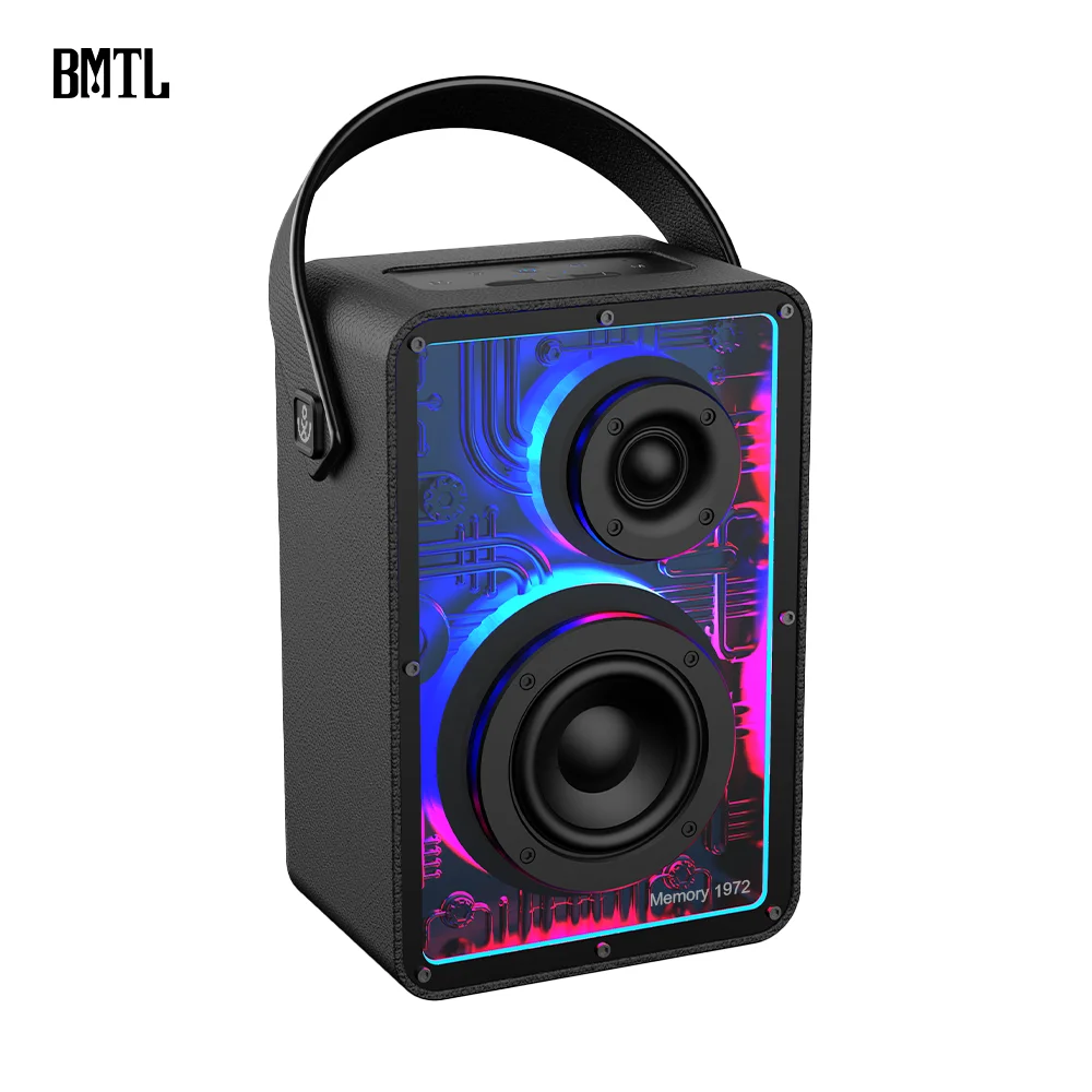 Xdobo Top BMTL Memory 1972 80W Portable Mini Bt Speaker deep Bass Colorful LED Sub Woofer Speaker Woofer with USB TF card AUX