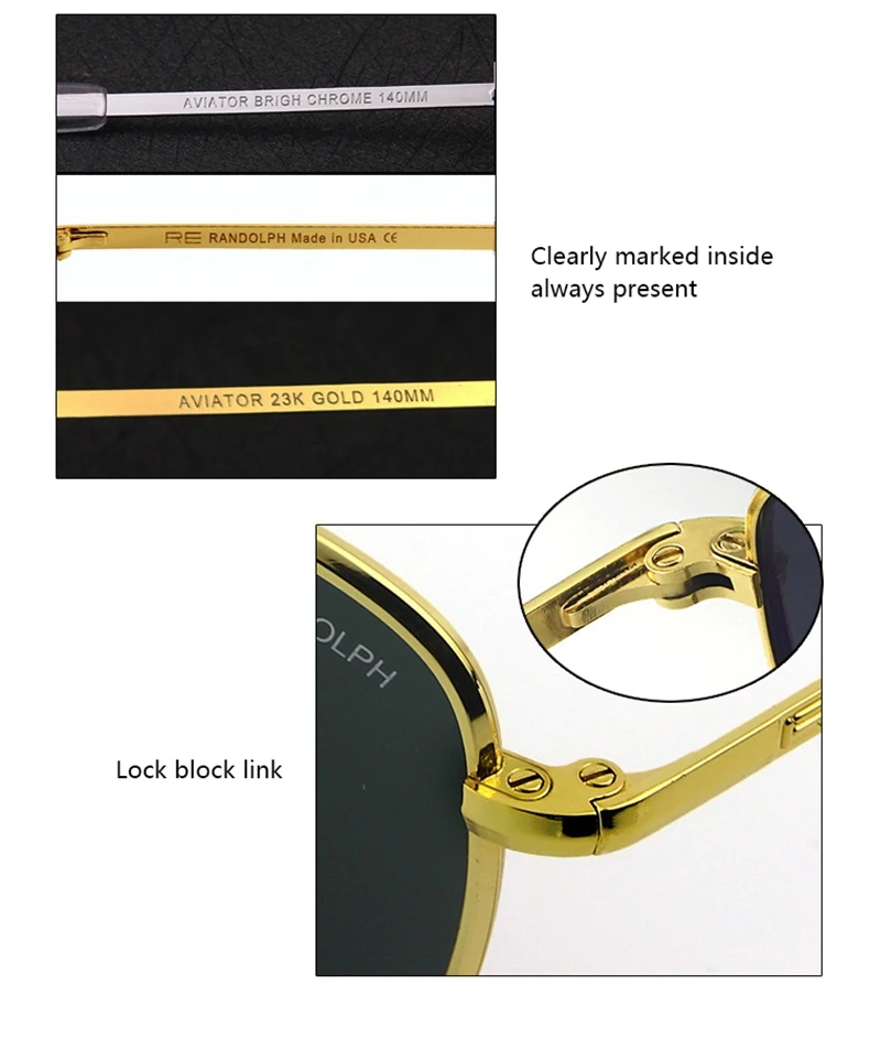 RE Sonnenbrille Mann Amerikanische Armee Militär Luftfahrt Pilot Sonnenbrille Gradienten Objektiv Frau Luxus Marke Vintage Titan Rahmen – Detail 28