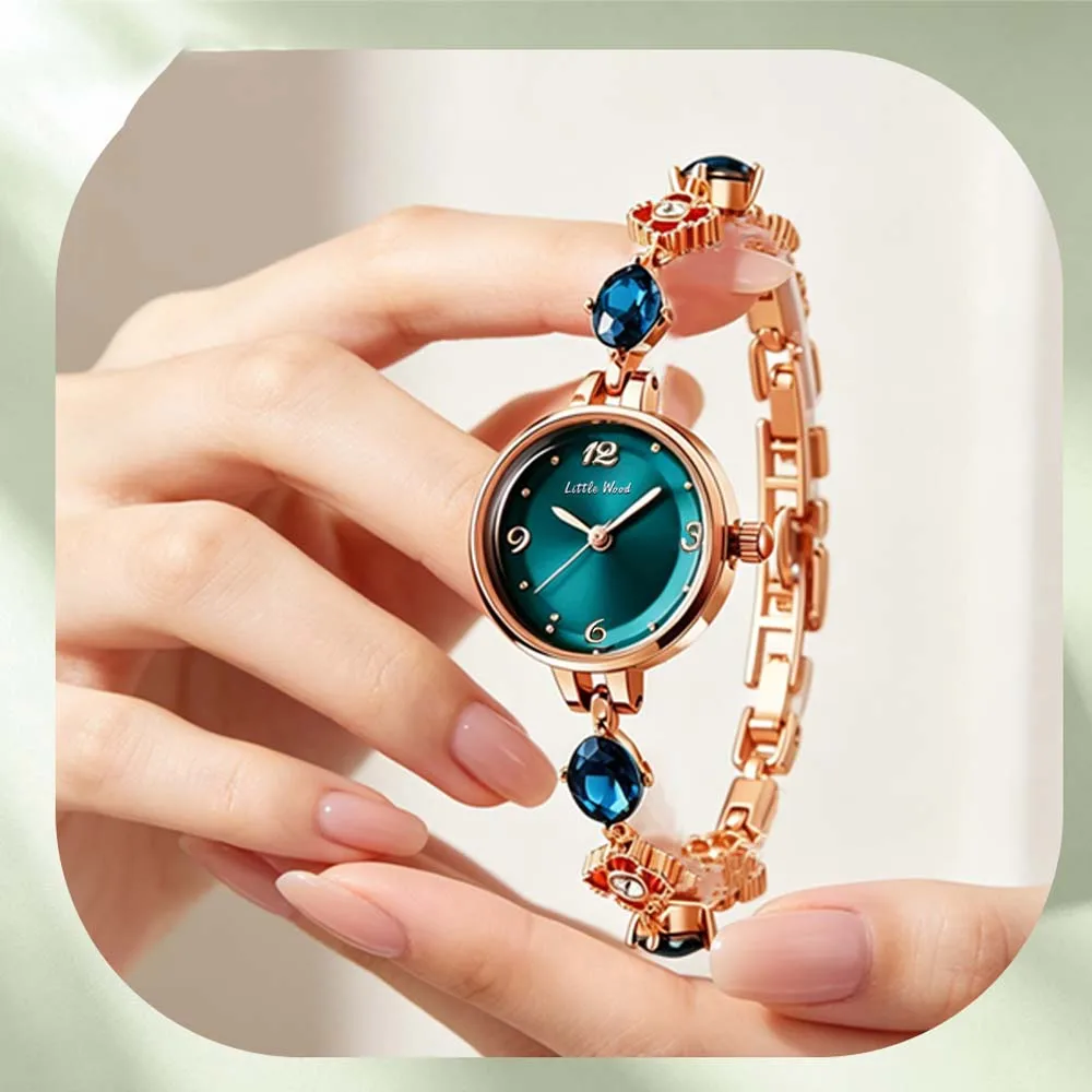 Little Wood New Women's Quartz Wristwatch Niche and Trendy Women's Watch Gift Student-Friendly Water-Resistant watches for woman