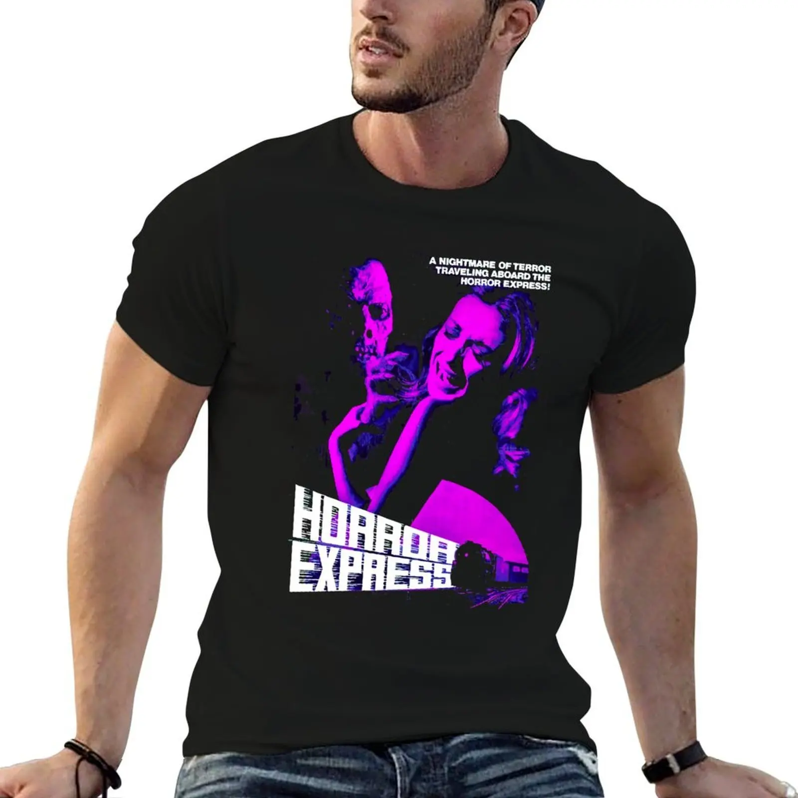 Horror Express Classic T-Shirt man t shirts cotton black cotton t-shirt plain for man package T-Shirt