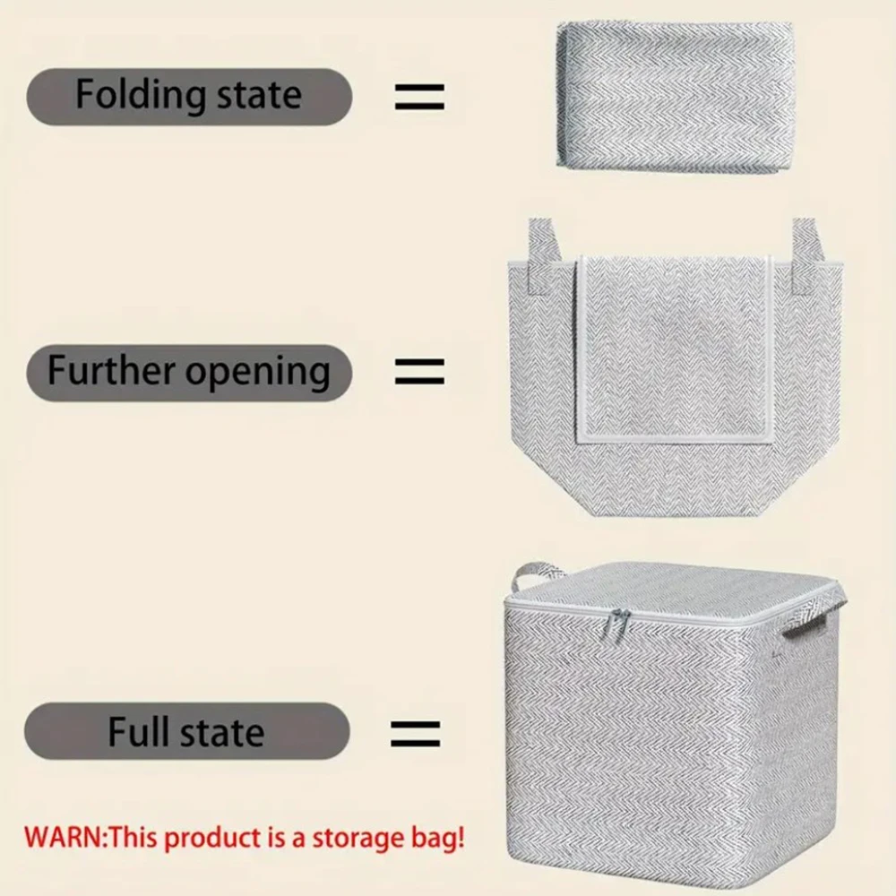 1pc Clothes Quilts Storage Bag Gray Arrows Large Capacity Moving Packaging Bags Luggage Bags