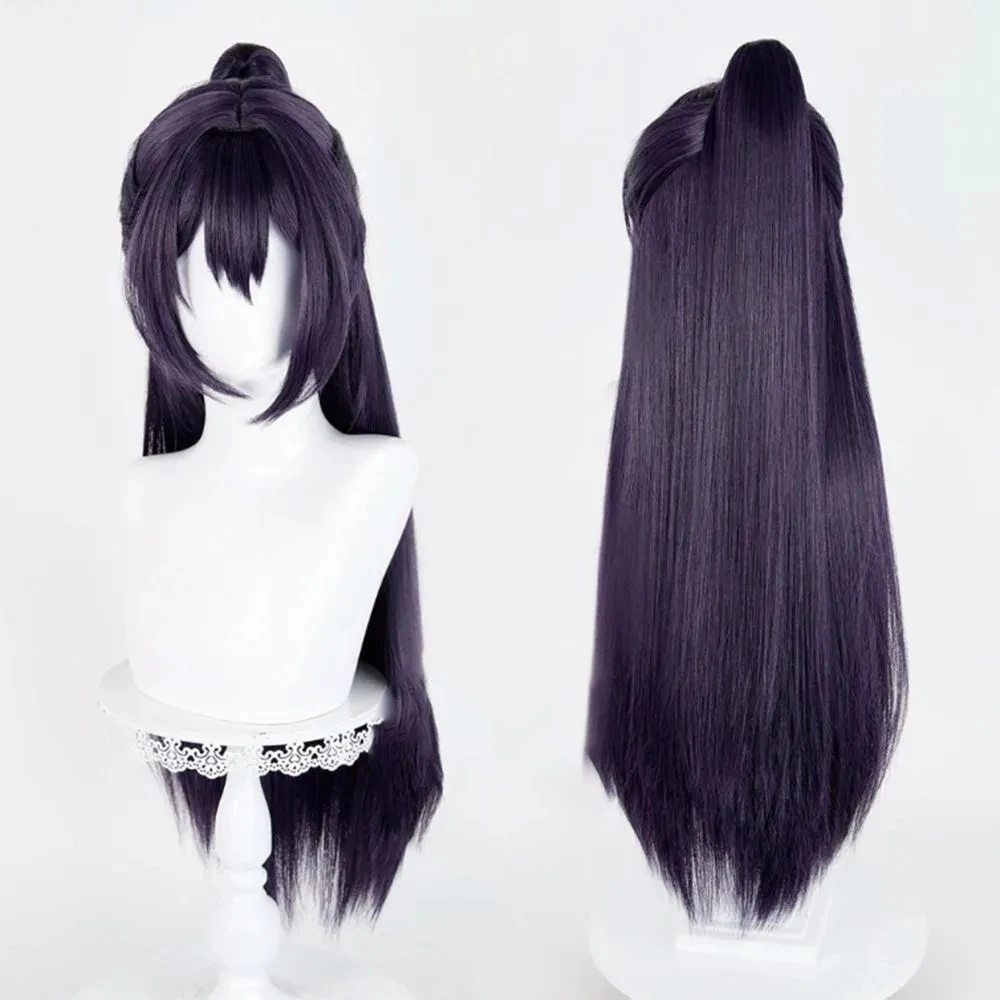 Game Hong Lu Cosplay Pruik Paars Mannen Vrouwen Lang Haar Hittebestendige Synthetische Volledige Pruik Halloween Party Prop