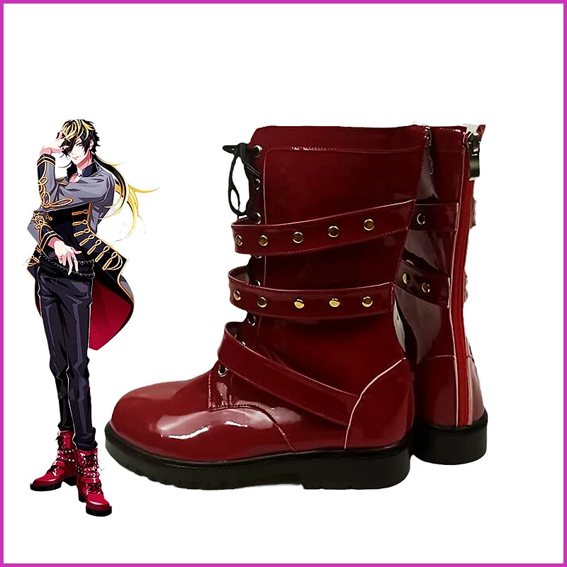 Anime Hypnosis Mic Division Rap Battl DRB Jyushi Aimono Cosplay Shoes Boots Props Halloween Party Accessories Customization Chea