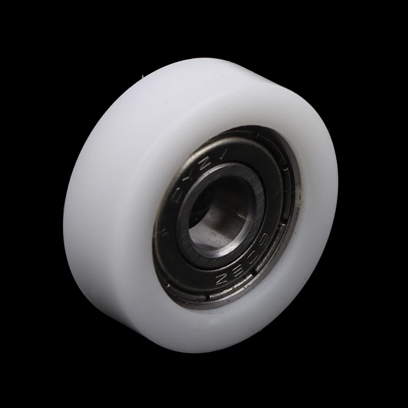 Rolamento revestido nylon Rolamento de roda, rolo moldado injeção, polia do trilho da trilha, porta e janela, 608, 1PC, 8*30*10mm