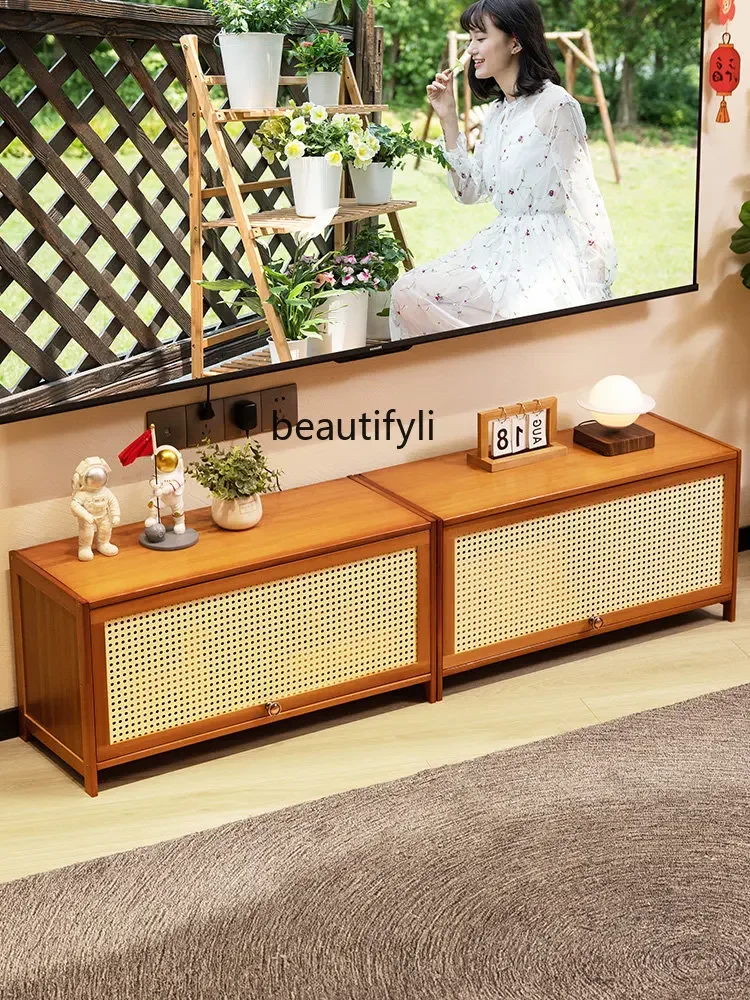 

xzzTV Cabinet Simple and Modern Coffee Table TV Stand Combination Living Room Non-Solid Wood Light Luxury Bedroom