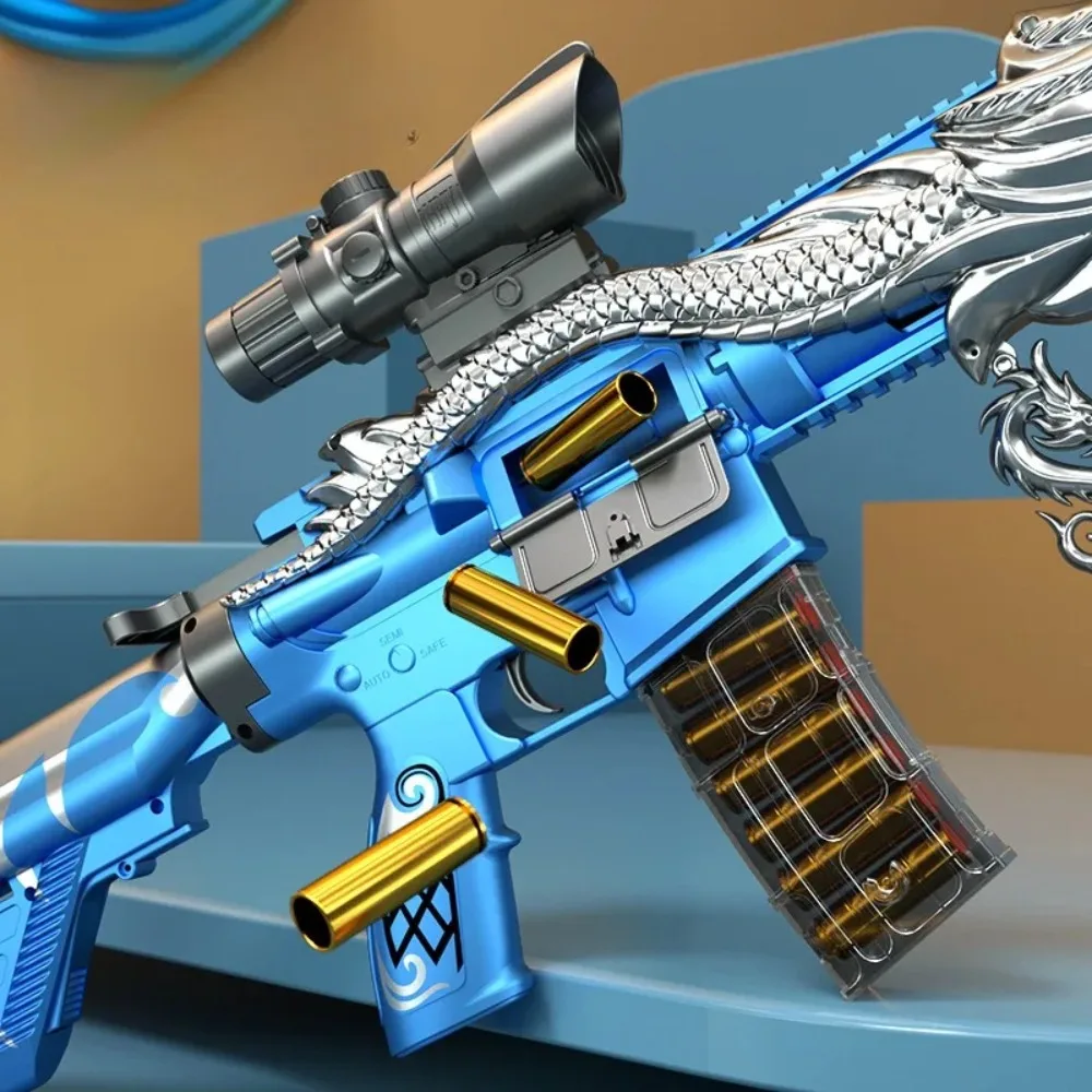 ปืนของเล่น M416 ยิงกระสุนนิ่ม แบบใส่กระสุนเอง รุ่นปืนไรเฟิลจู่โจม เหมาะสำหรับเล่นเกมยิงปืนกลางแจ้ง ของขวัญคริสต์มาสสำหรับเด็กผู้ชายและผู้ใหญ่