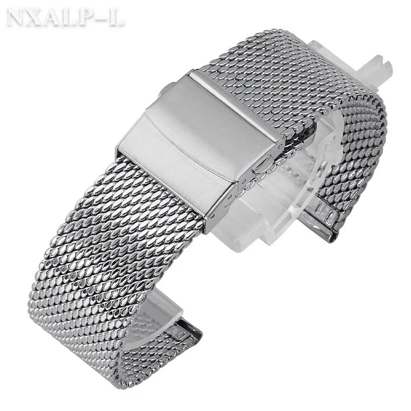 Universal 1.0 Milanese Watch Band 18mm 20mm 22mm Mesh Loop Stainless Steel Strap 3mm Thickness Bracelet for DW for Omega Bands