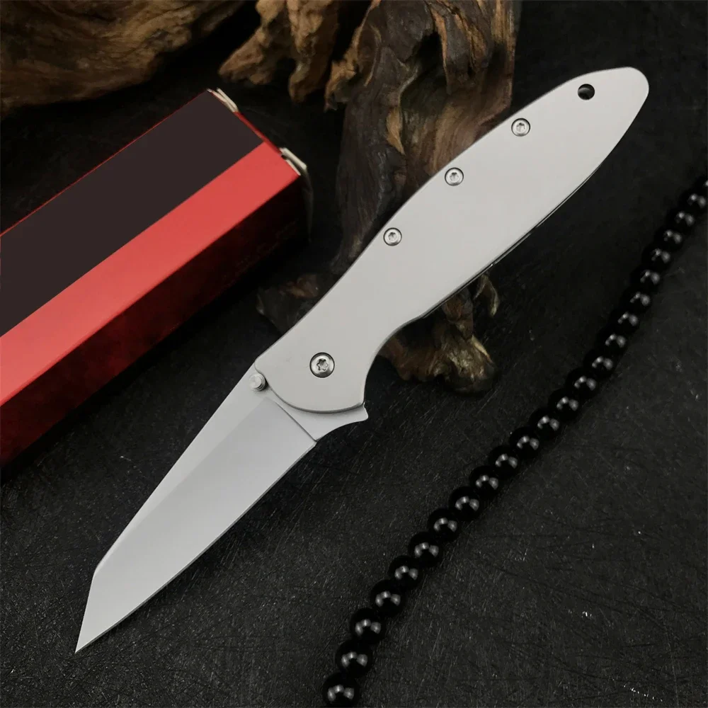 Tanto Leek Tactical Assisted Folding  14C28N Blade 410 Handle Camping Hunting Pocket Knives Outdoor EDC Paring Hand Tools