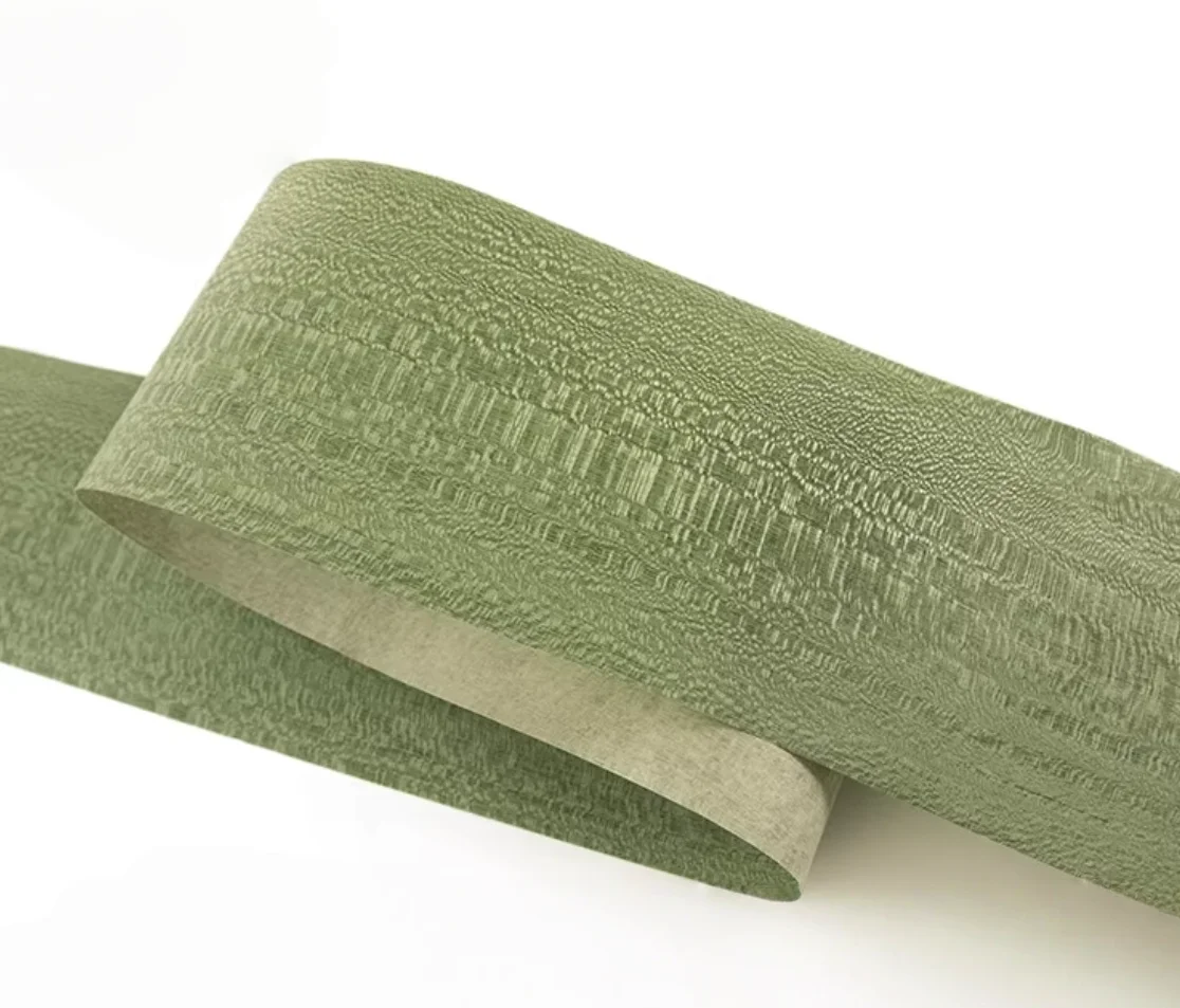 Natural Dyed Green  Lace Wood Veneer for Furniture Facing, Interior Decoration & Handmade Projects 2.5x0.2meters T:0.25MM
