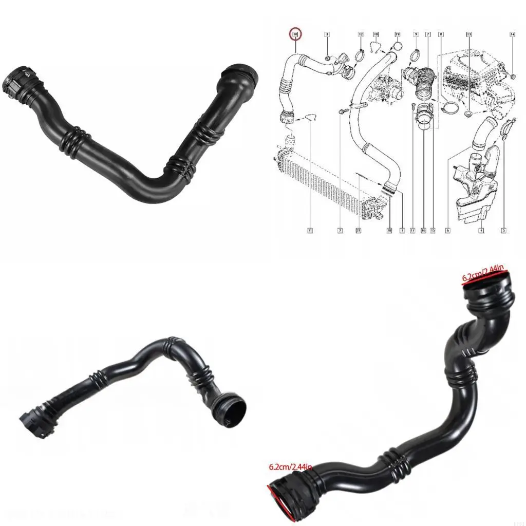 

2025 Новый эквивалентный шланг интеркулера в сборе, воздушный шланг турбокомпрессора для автомобилей