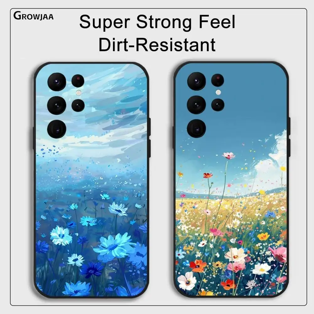 

Wild Flowers phone case for Samsung Galaxy S25 S24 S22 S23 Ultra S21 S20 Plus 5G