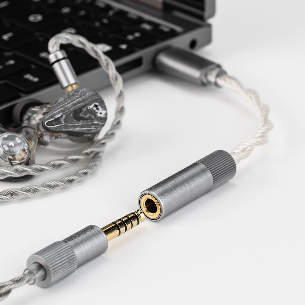 Moondrop ECHO-B متوازن USB DAC المحمولة فك مضخم ضوت سماعات الأذن IEM AMPs المحمول دونغل نوع C إلى 4.4 مللي متر محول
