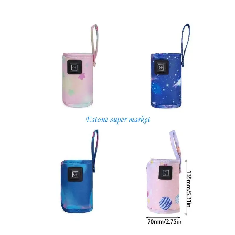 090B المحمولة زجاجة رضاعة للأطفال حقيبة الحليب سخان زجاجة USB التدفئة السريعة زجاجة تستخدم في الرضاعة كم حالة درجة حرارة قابلة #6