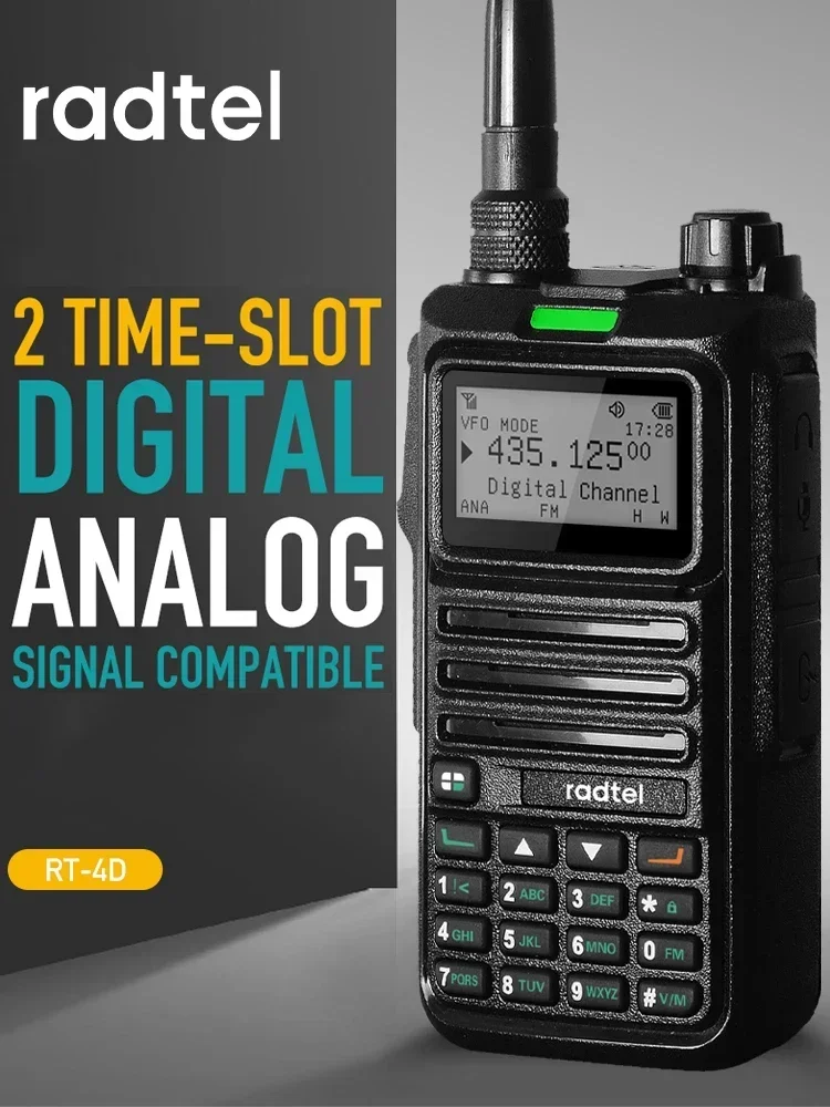 Radtel RT-4D Digital Walkie Talkie Dual Mode DMR /Analog Two Way Radio Dual Time Slot Ham Radio 1024 Channels image 5
