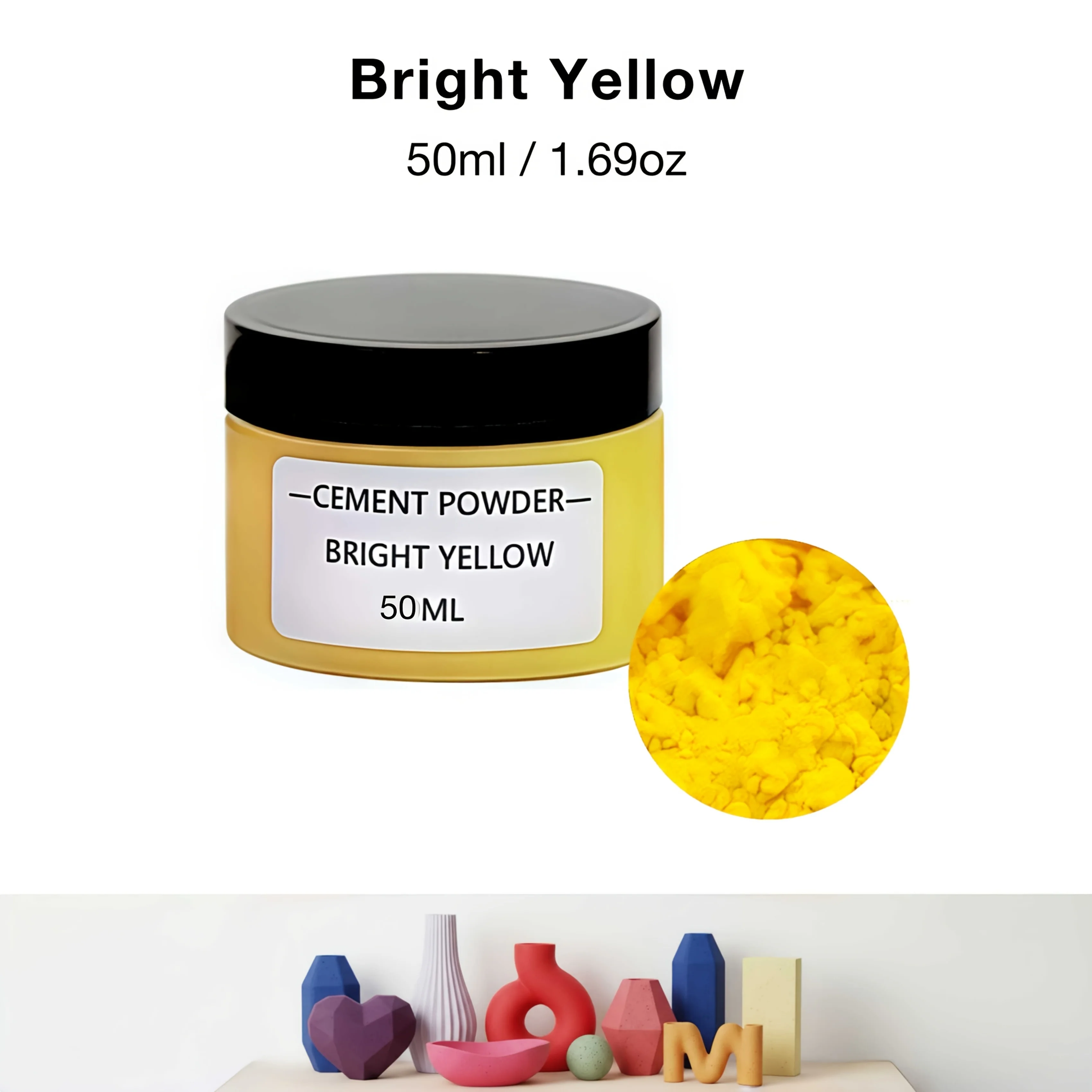 50 ml/1,69 oz Gipspigmenten, 12 kleuren beschikbaar - Watergedragen kleurstoffen voor gips, epoxyhars ambachten en het maken van sieraden. Gepigmenteerde verfpoeders voor harsambachten, doe-het-zelf