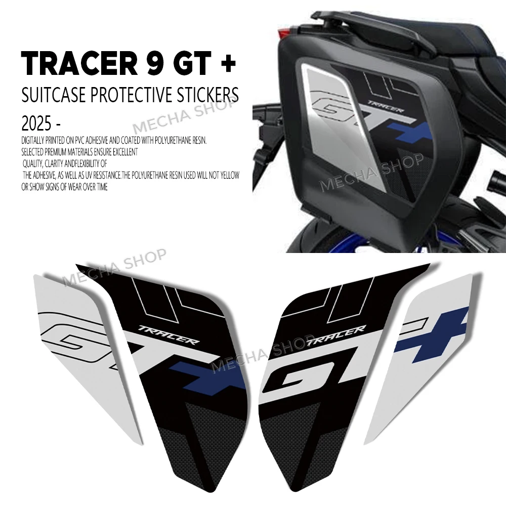 

Наклейки на чемодан для Tracer 9 GT + Tracer 9GT Plus 2025, защитный комплект наклеек для мотоцикла, наклейки на чемодан