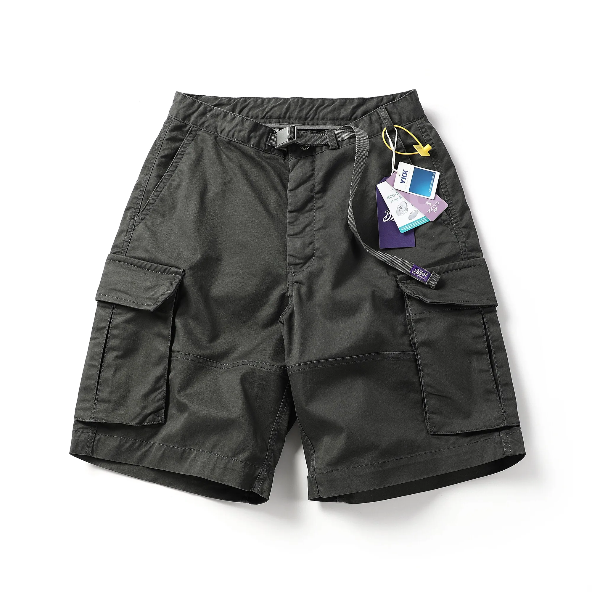2S Japanese Retro Fashion Trendy Shorts Men's Loose Casual Mid Length Pants Five Quarter Pants
