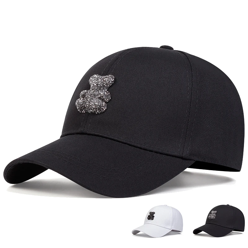 Unisex 3D Teddy Bear Personality Baseball Caps Spring Autumn