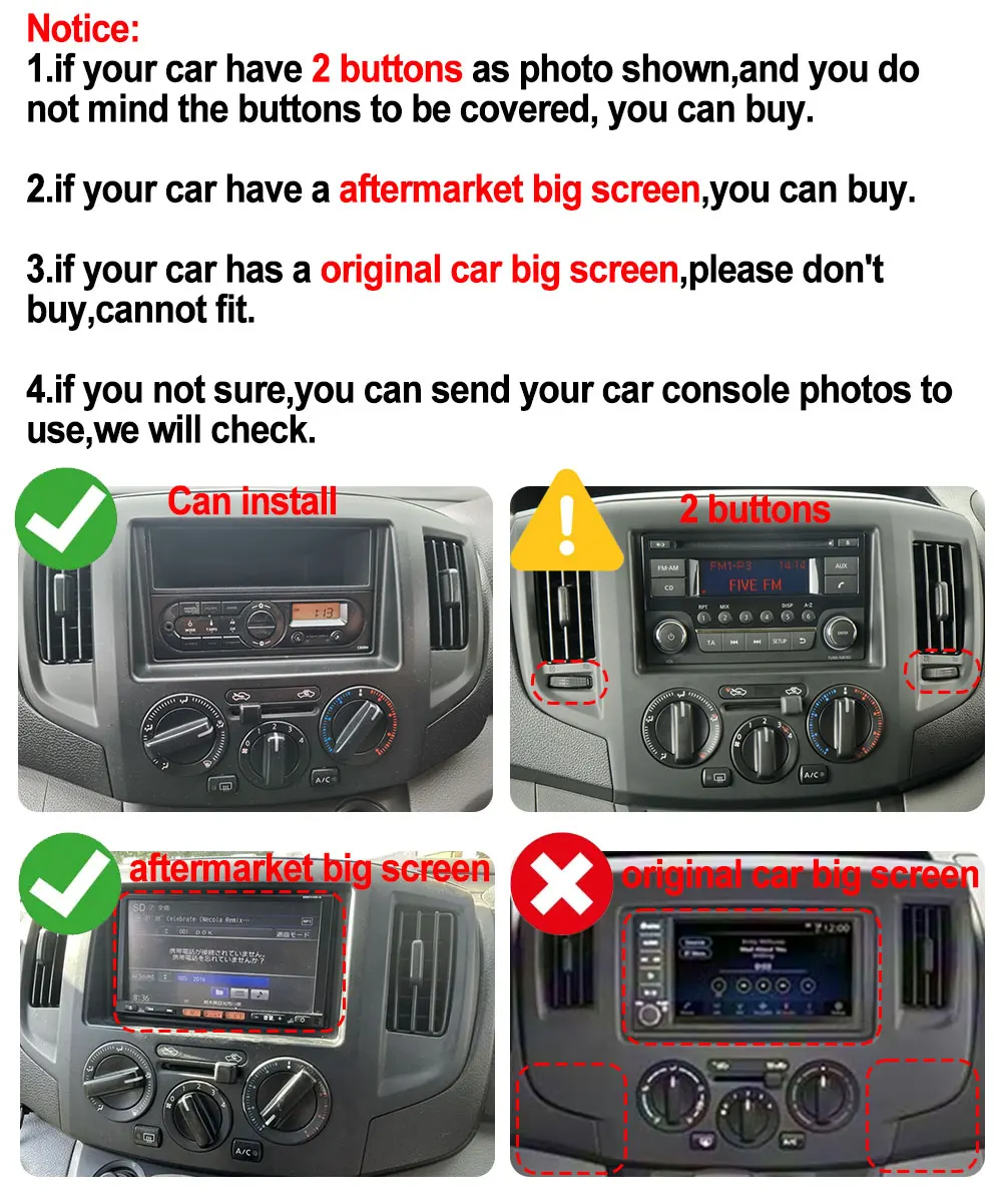 Android 14 Car Radio For NISSAN NV200 2009-2018 Stereo Multimedia Video Player Navigation GPS CarPlay Autoradio BT HU No DVD DSP