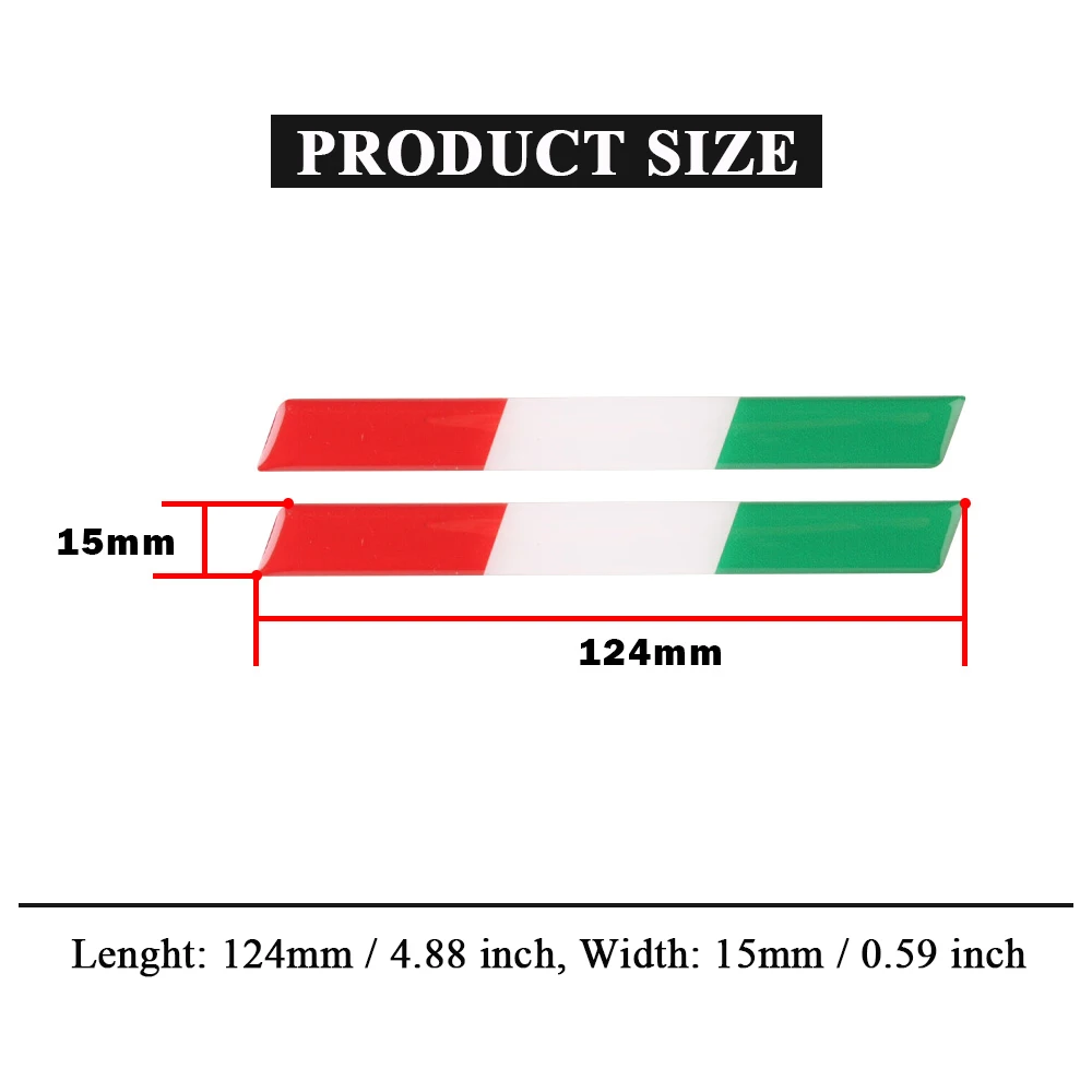 Motorrad Aufkleber Wasserdicht Für Ducati 1299 1199 959 Streetfighter V4 Für Monster 696 3D Aufkleber Zubehör Italien Flagge Abzeichen