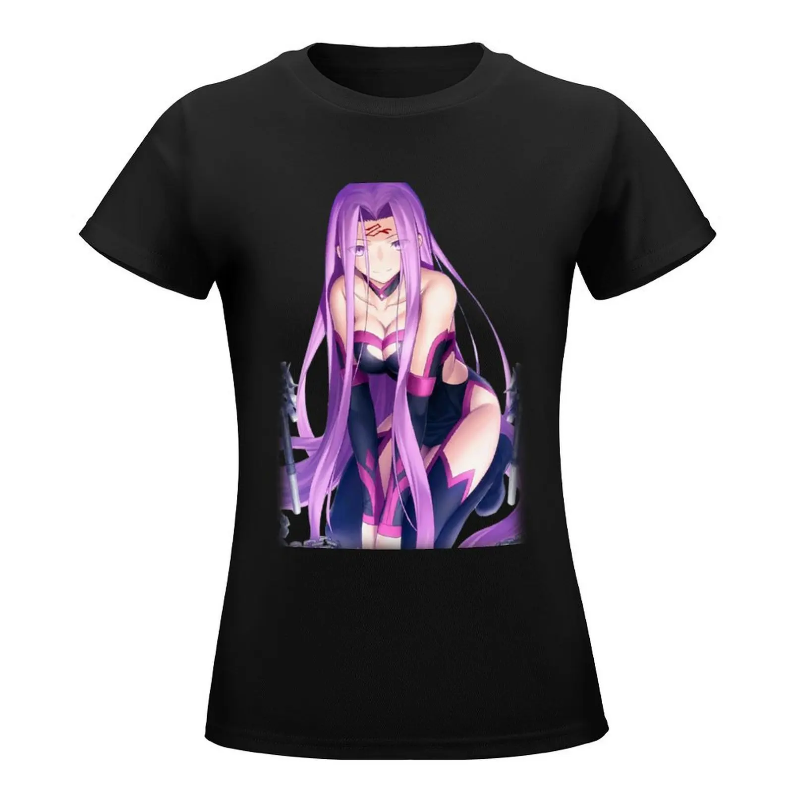 Medusa Rider T-Shirt Short sleeve tee Female clothing Blouse tops cotton t shirts Women