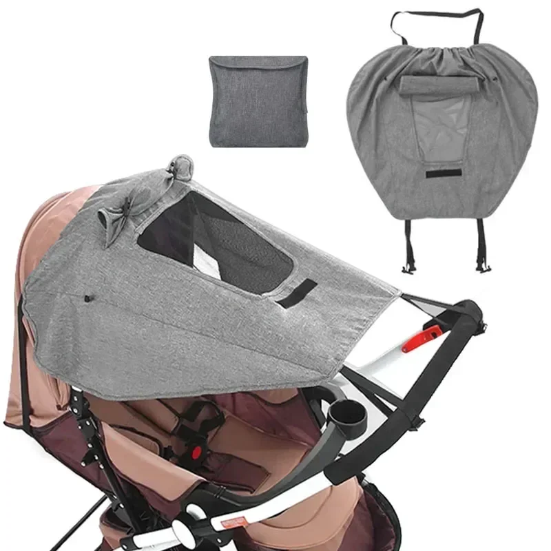 Universal Baby Stroller Accessories Sun Shade UV Protection Sunshade Carriage Canopy Cover for Prams Infants Car Seat Sun Visor