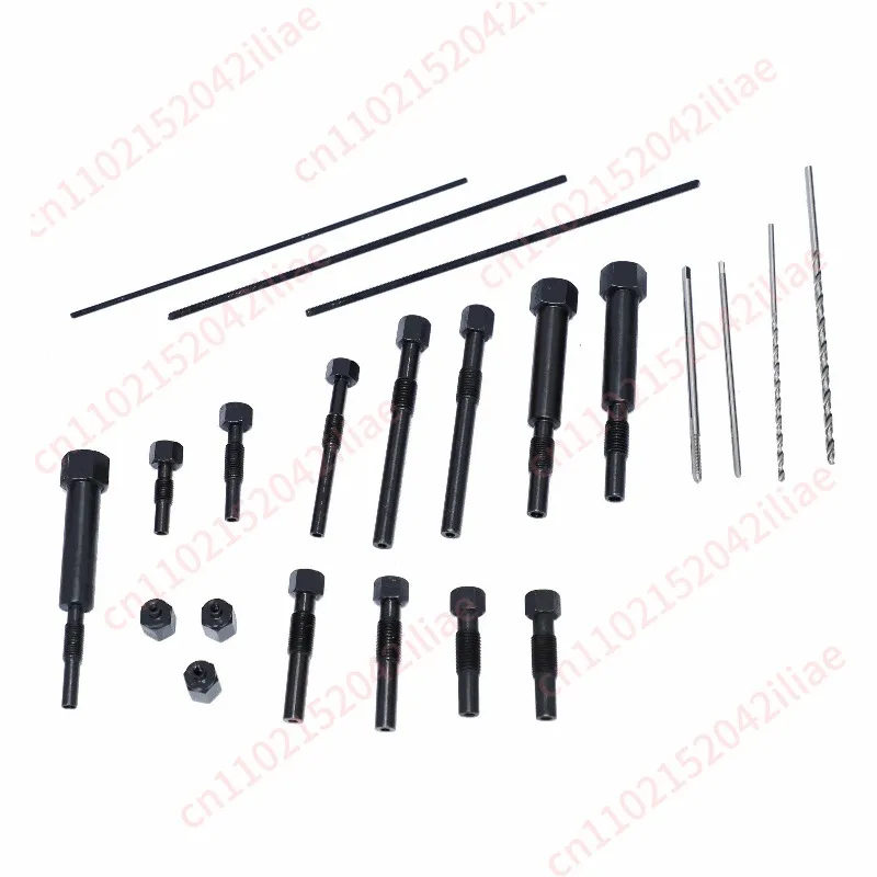 Automobile broken preheating plug electrode removal tool Glow plug broken electrode thread repair tool Auto maintenance