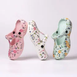 Cute Kawaii Thick Junior Green Slides Mules Outside Shoes Women's Slippers and Ladies Sandals Soft on Beach Indoor Waterproof F