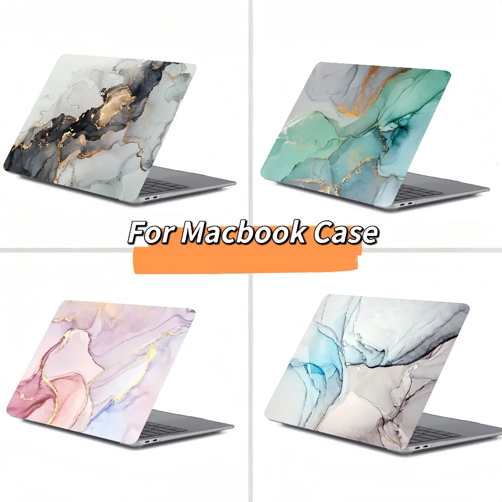 Marble Flowers Laptop Case for Macbook Air 13.6 M4 15 M3 Hard Cover for Mac Book Pro 13 M1 M2 14 M4 16 2025 Sleeve Accessories