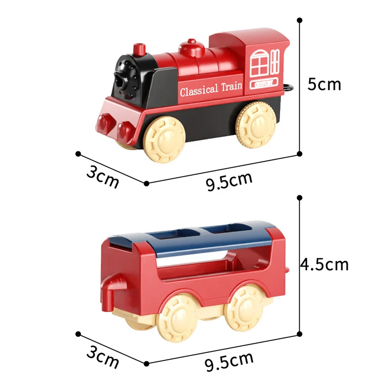 44 unids/set de juegos de vía de tren eléctrico, juguetes de coche de tren de montaje, modelo de simulación educativa para niño, regalo de cumpleaños y Navidad